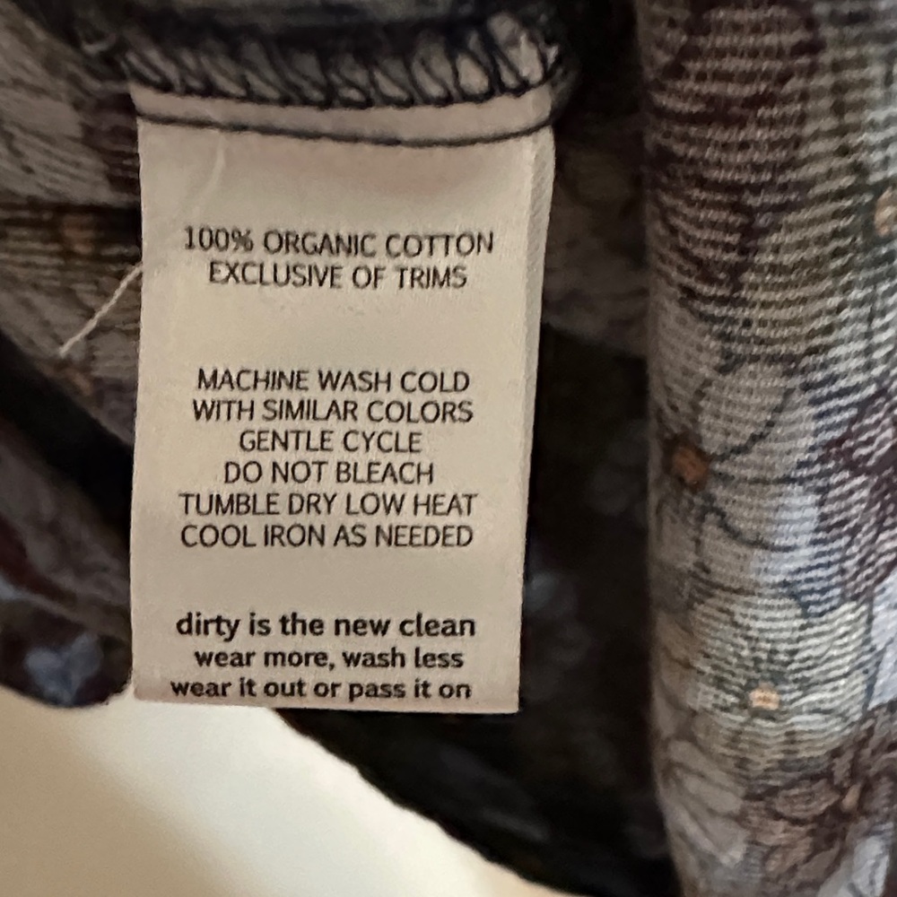 Toad&Co Manzana Blue Floral Peasant Blouse, Women’s Small - Picture 5 of 5
